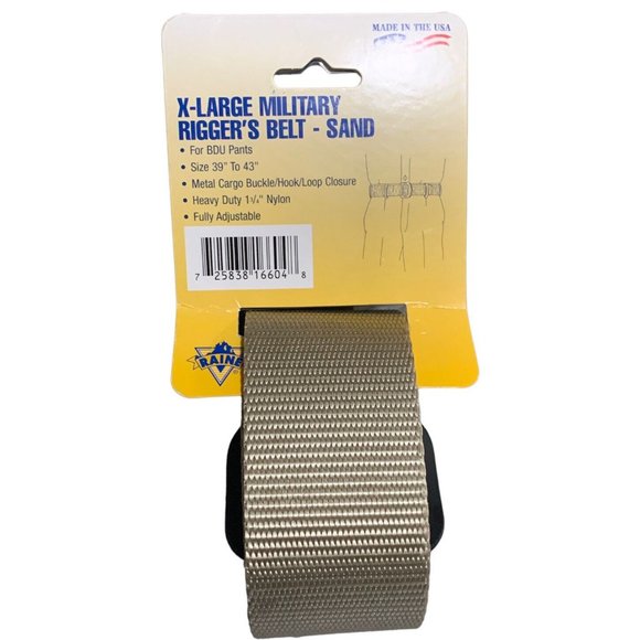 New Raine X-Large Military Rigger’s Belt - Sand #16SVX - Picture 2 of 2